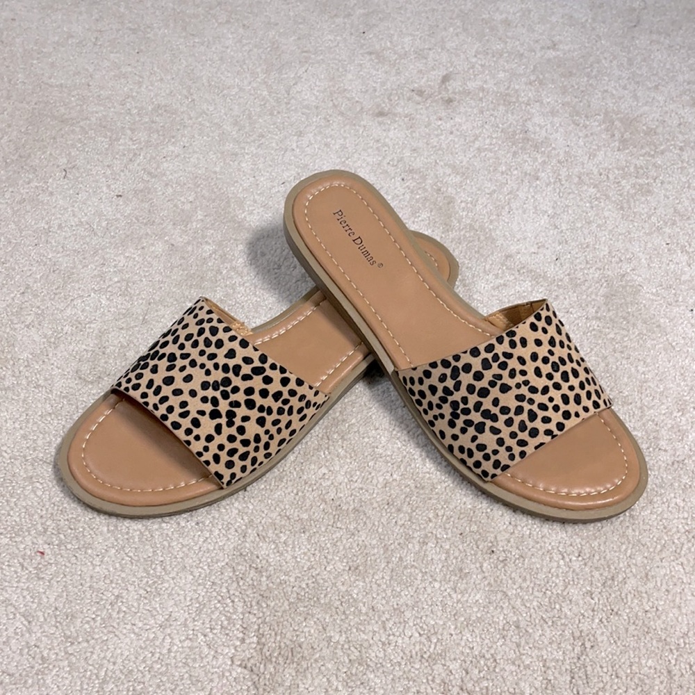 Leopard print sandals